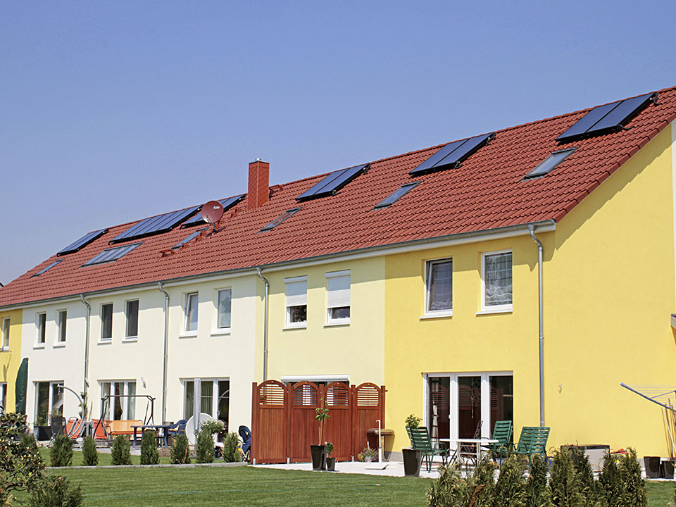 Wohnsiedlungsbau Reihen- und Doppelhäuser